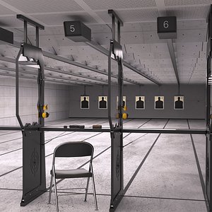 Shooting Range 3D model