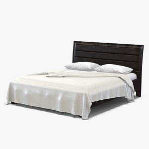 queen bed 3 3d max