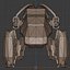 Robot araña de ciencia ficción Game Ready Low-poly 3D amañado modelo 9 en 1
