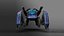 Robot araña de ciencia ficción Game Ready Low-poly 3D amañado modelo 9 en 1