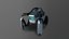 Robot araña de ciencia ficción Game Ready Low-poly 3D amañado modelo 9 en 1