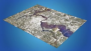 Cityscape Jacksonville Florida USA model