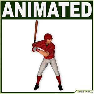 Asian Baseball Player CG BATTER