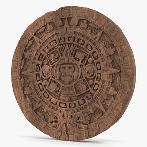 3D Maya Calendar Wood