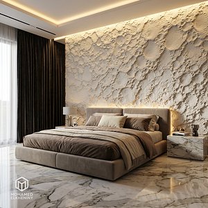 Stone Relief Panel wall decor set mural STL CNC 289 3D model