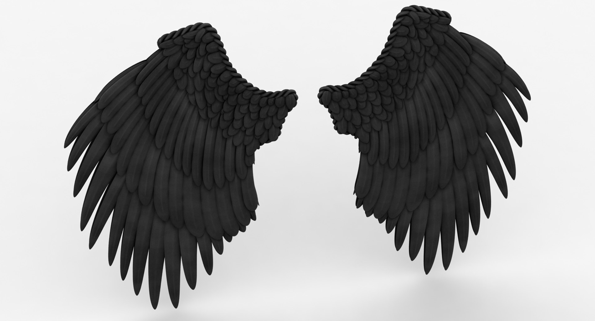 Black Wings Transparent PNG Image  Demon wings, Black wings, Angel wings  green screen