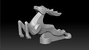 hood ornament deer 3D print model 3D model