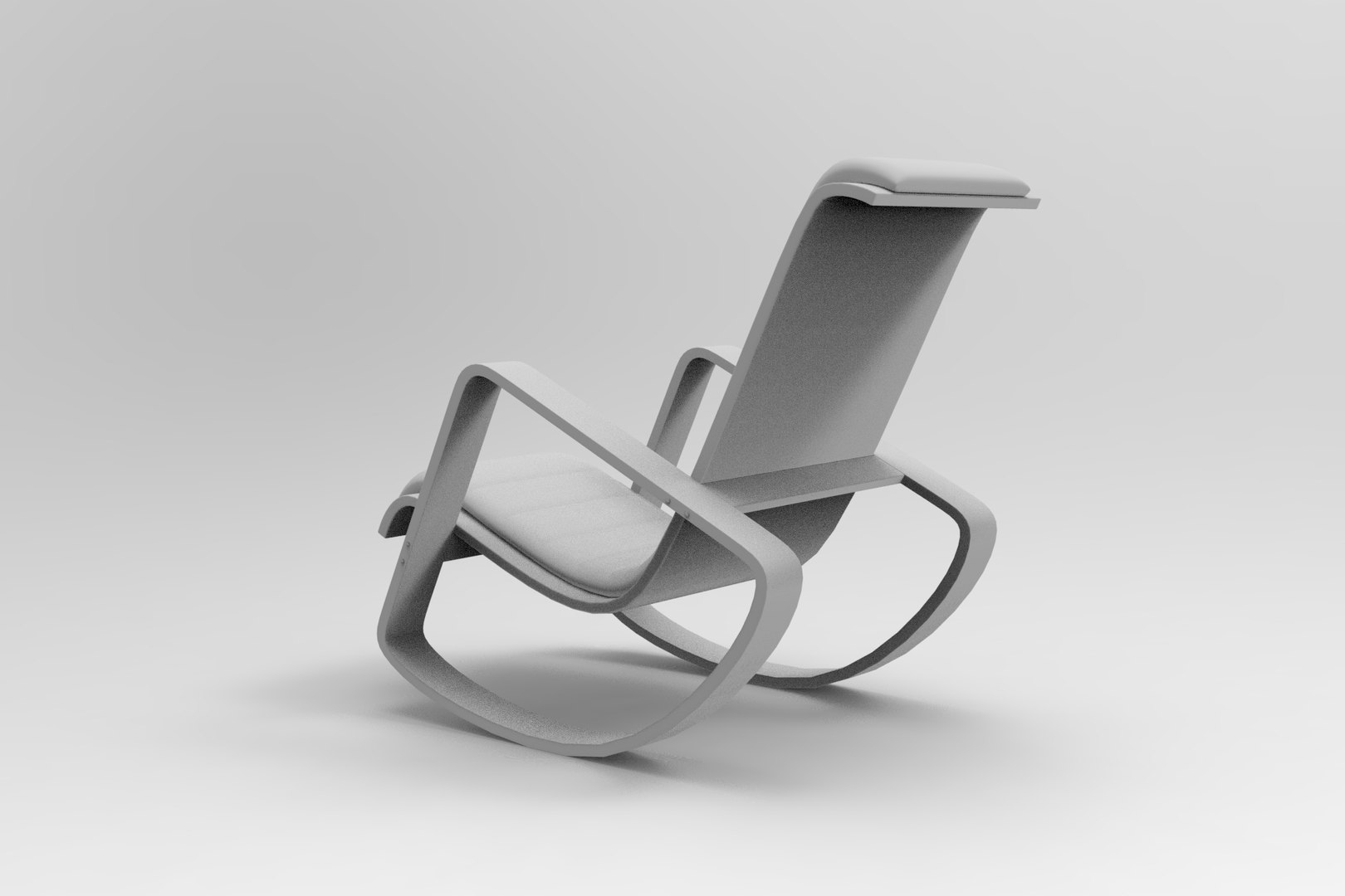 Rocking Wood Chair 3D Model - TurboSquid 1884765