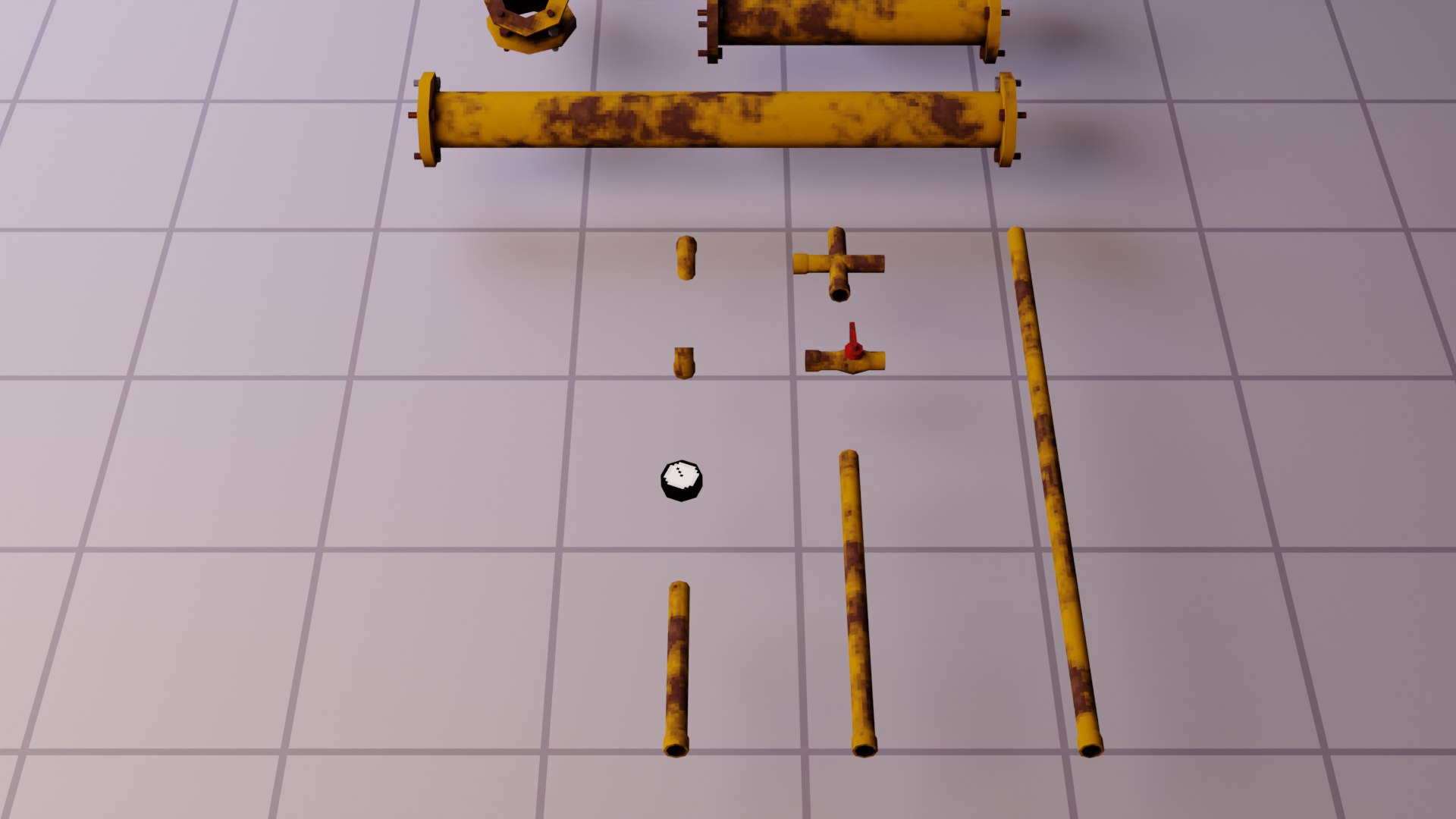 3D Lowpoly Pipes - TurboSquid 2064075