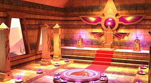 Fantasy design inside a Pharaonic palace