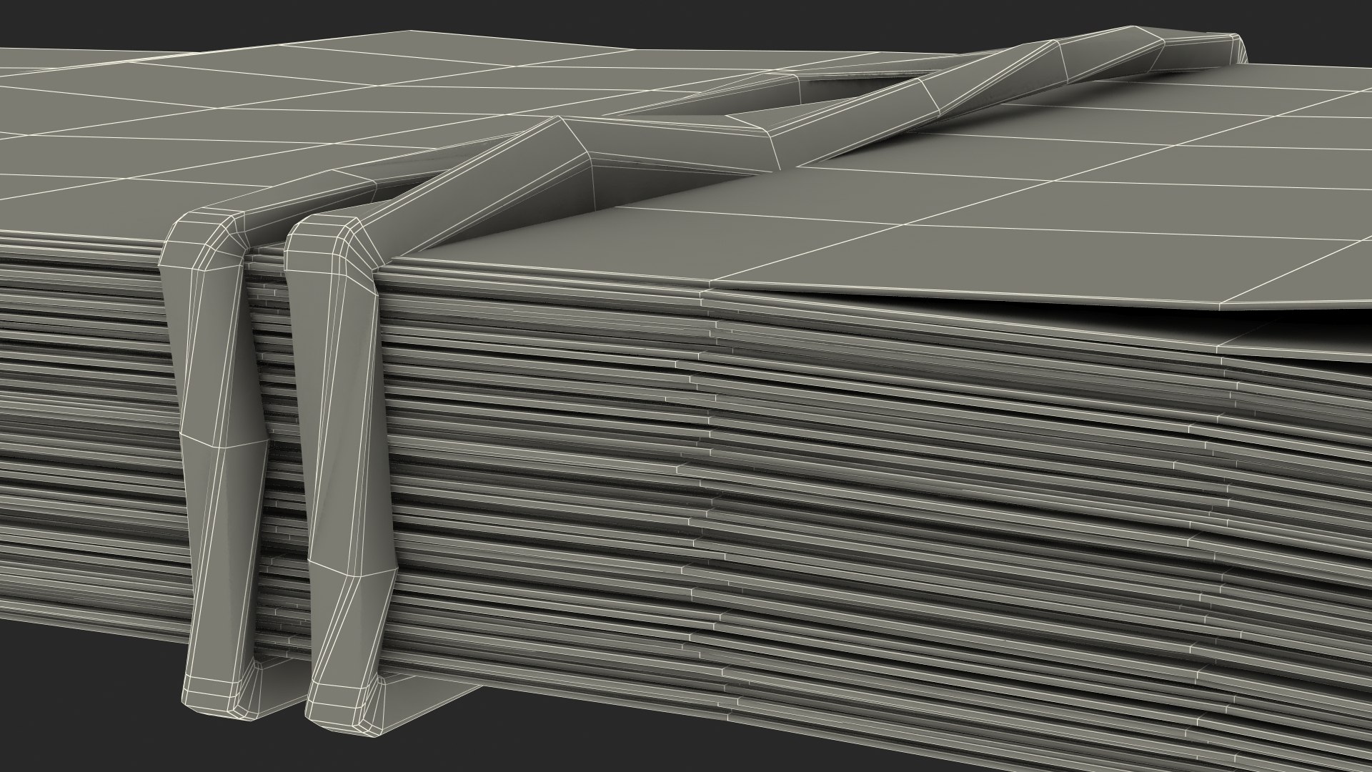 Rubber Band Stack of North Korea 2000 Won 3D - TurboSquid 1731790