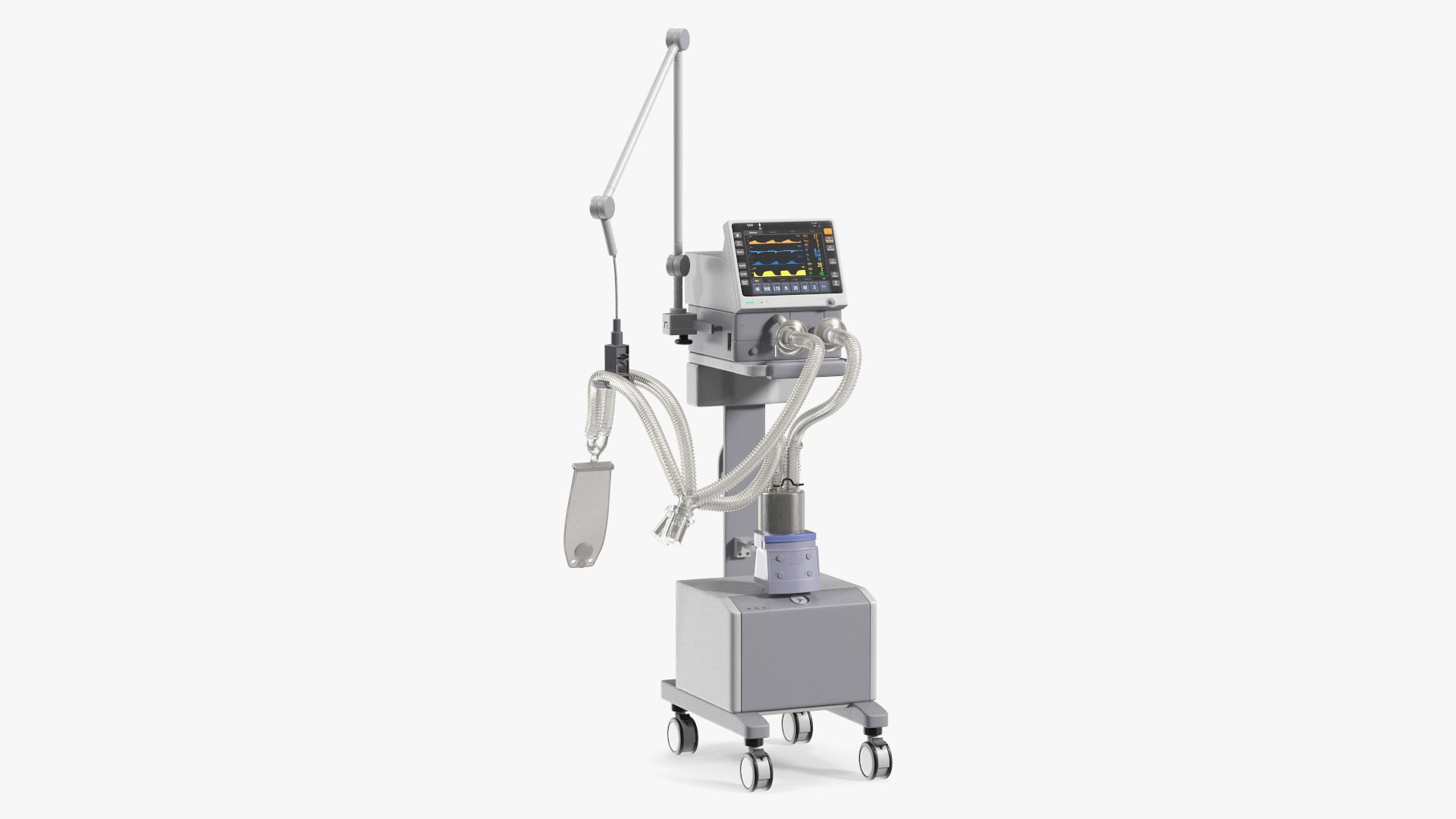 Medical Breathing Ventilator 3D model preview