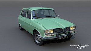 Renault 16 TX - 1977's 3D model car