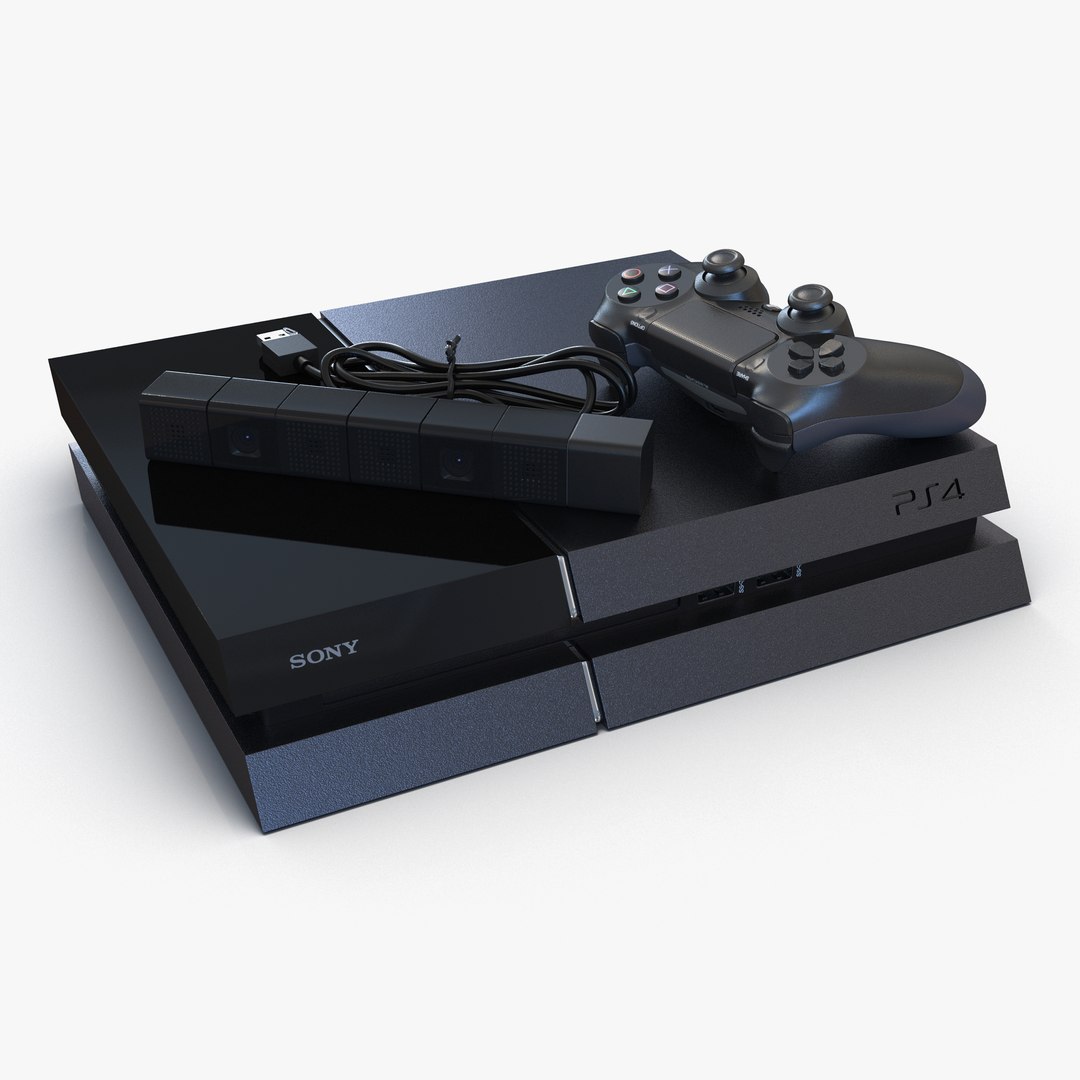 Sony PlayStation 4 3D Models Set 2 3D model preview