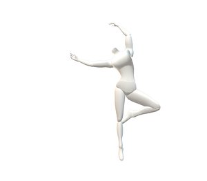 3D female dancer