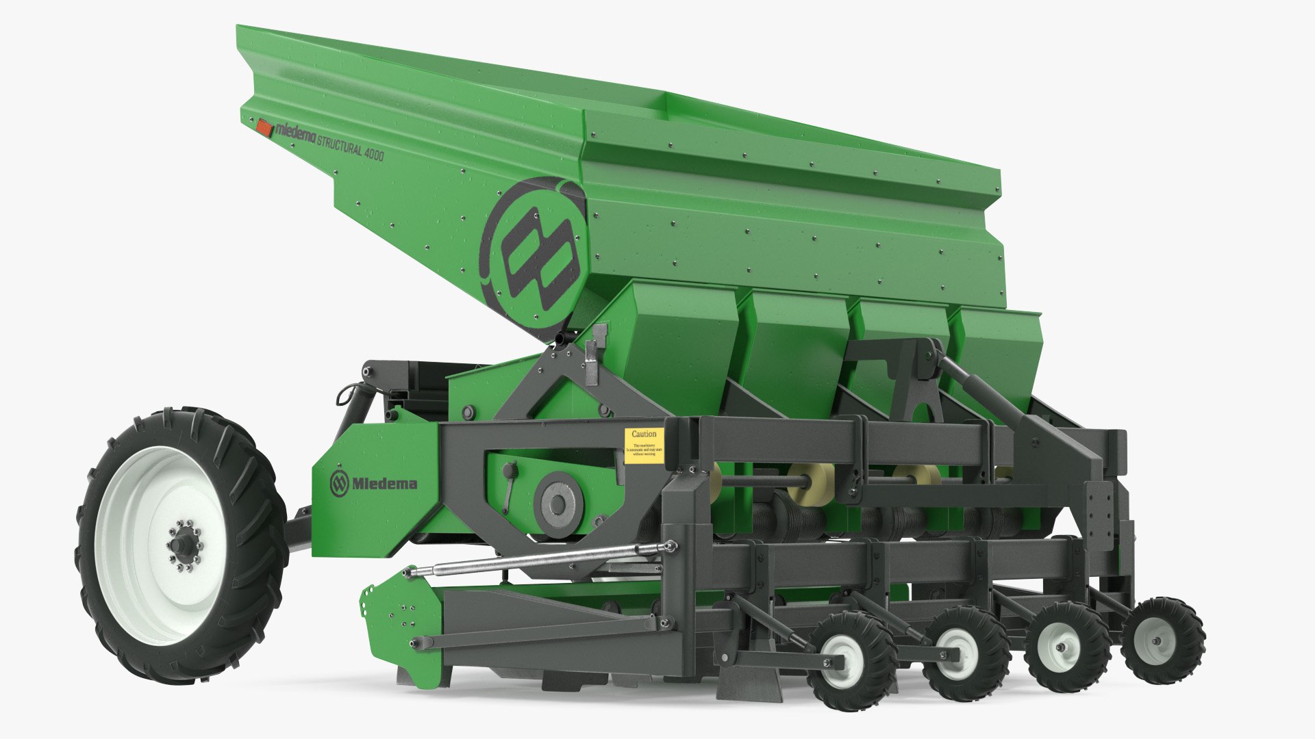Miedema Structural 4000 Potato Planter Green 3D model preview