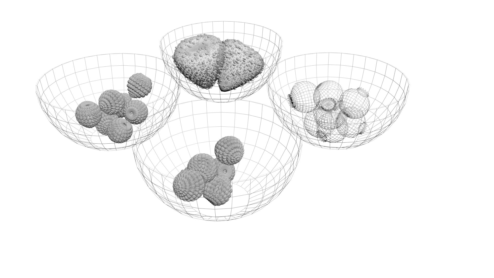 3D Model Berry Set Strawberry Blueberry - TurboSquid 1632663