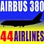 44 Airlines Textures 3D Airbus A380