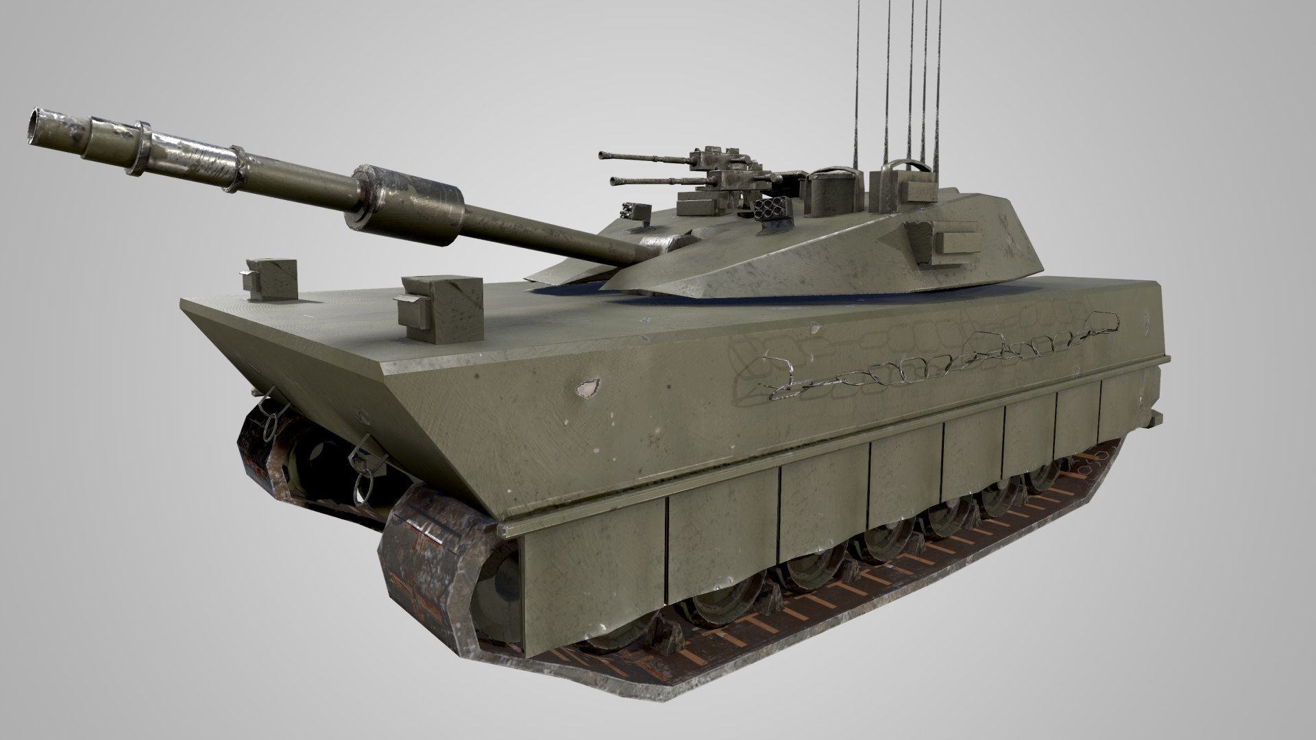 M1 Abrams Tank Model - TurboSquid 2119266