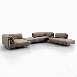 3D multi-person sofa