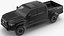 Toyota Tacoma TRD Off Road Czarny 2021 Rigged