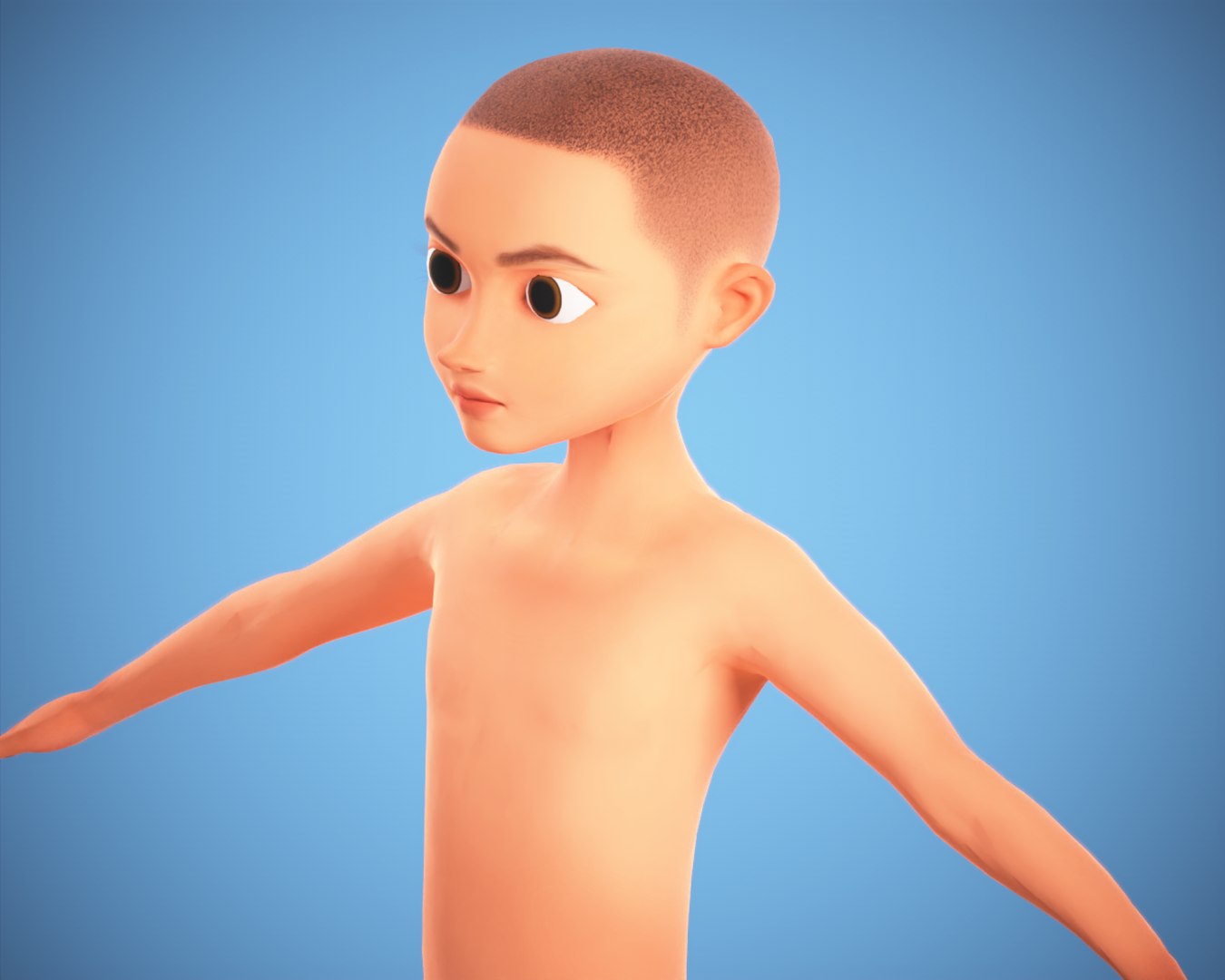 Cartoon Game Rigged Boy Model - TurboSquid 2218889