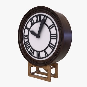 3D Back to the Future 3- Court CLOCK