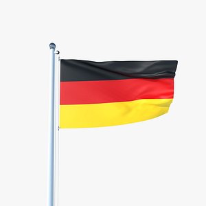 Animated Flag of Germany model