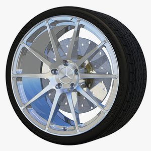 3d sport wheel rim model