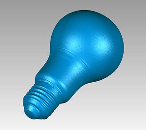 3D lamp bulb model