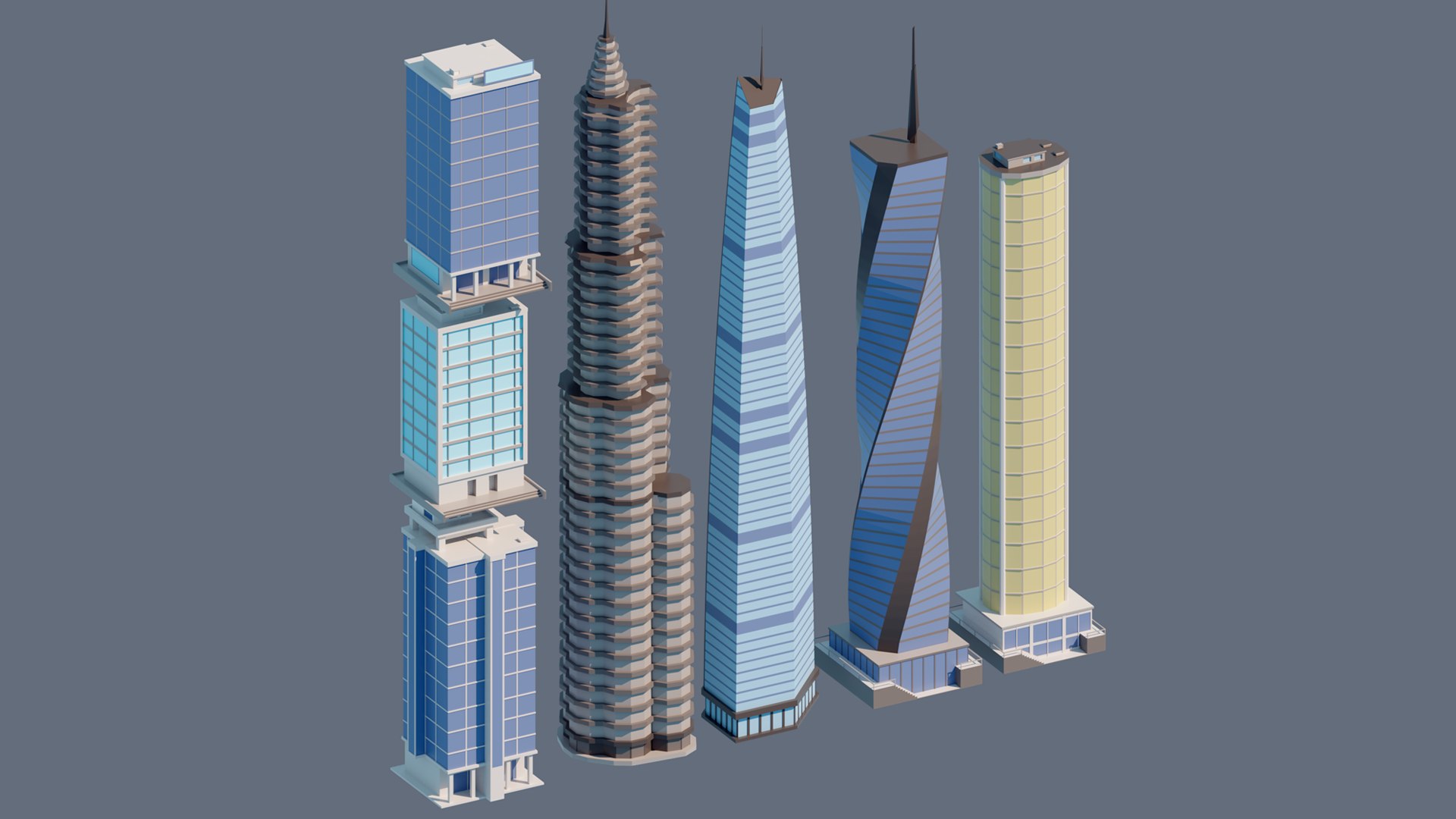 3D Tile Pack City 3 Tile Pack - TurboSquid 1827698