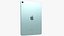 Apple iPad Air 11 2024 6th gen WiFi and Cellular with Pencils Blue 3D model
