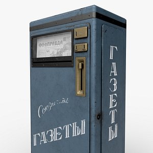 Newspaper vending machine USSR Game ready