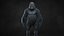 Gorilla 3 RIG XGEN-CORE 3D model