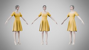 Dress 26 Yellow model