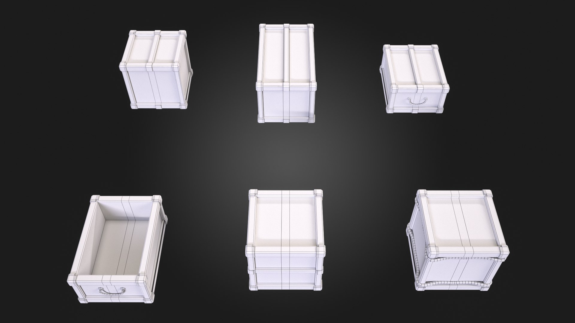 Wooden Box Model - TurboSquid 2257100