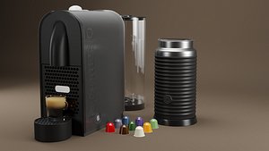 3D nespresso machine espresso