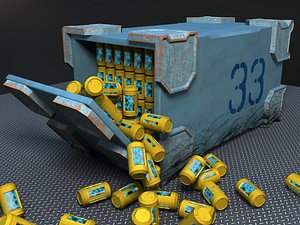 3d model of sci-fi container