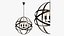 pendant svetilnik iron farn flat