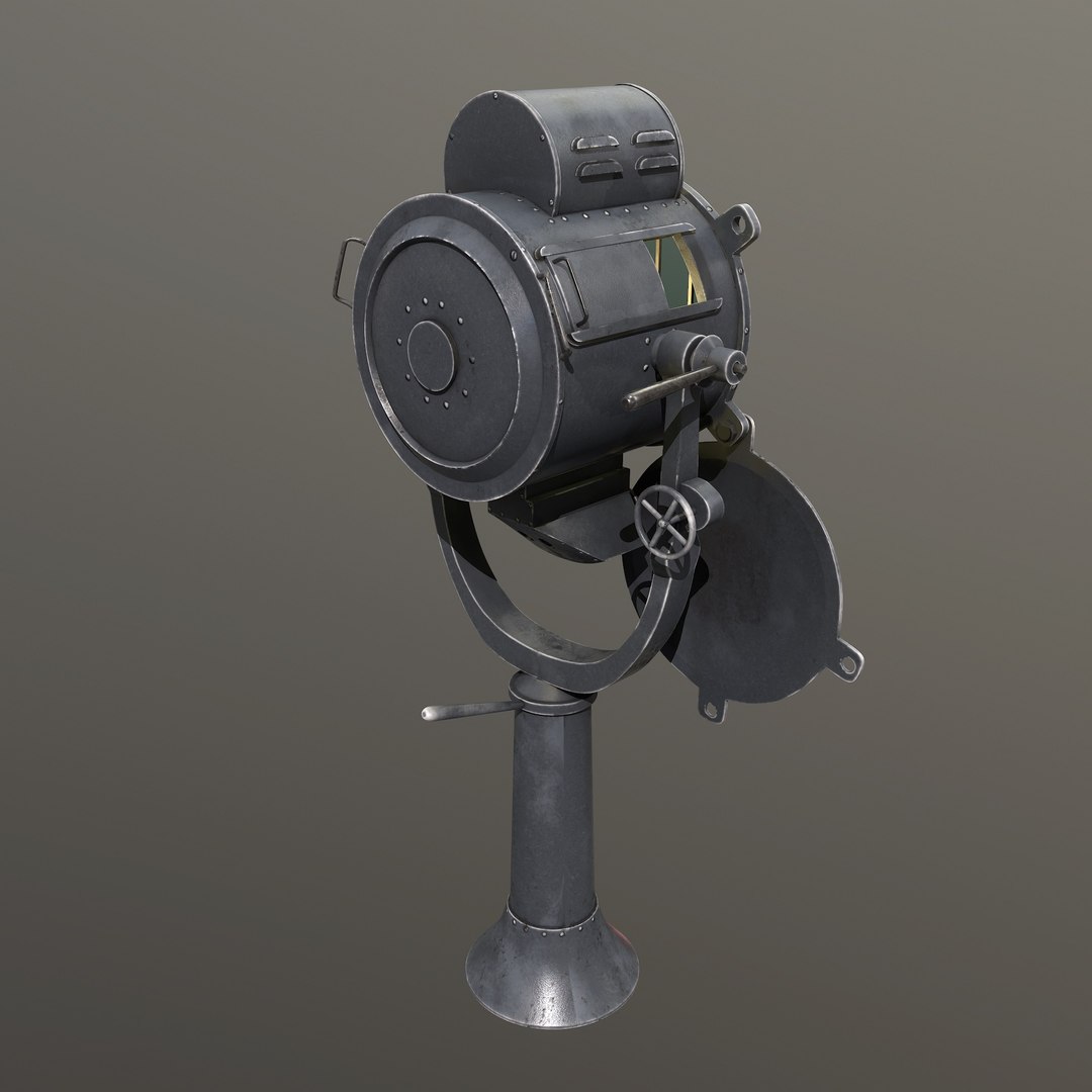 Marine Searchlight Model - TurboSquid 1216634