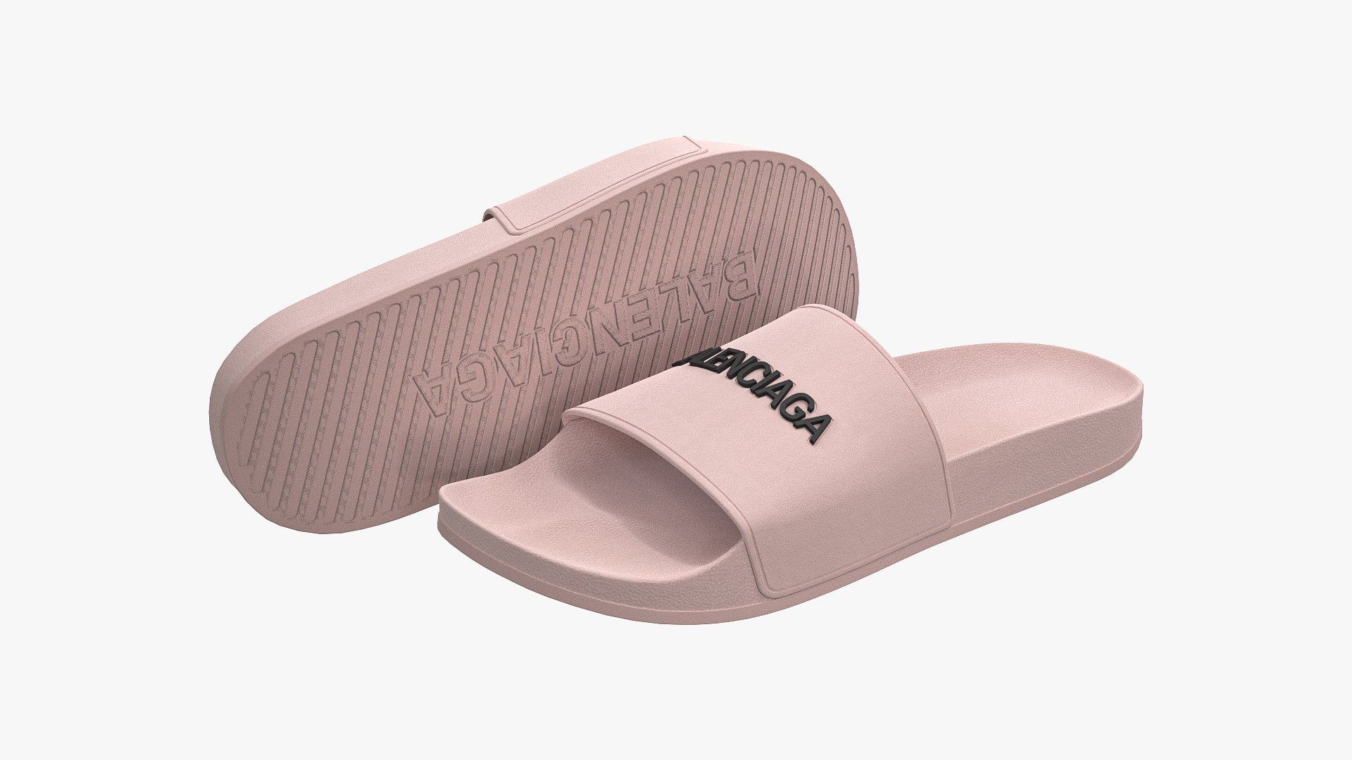 Balenciaga flip best sale flops pink