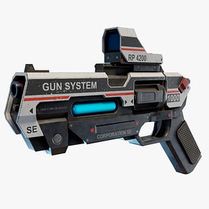 3D Sci Fi Revolver