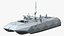 3D model M80 Stiletto Stealth Naval Ship