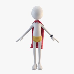 Stickman 3D model
