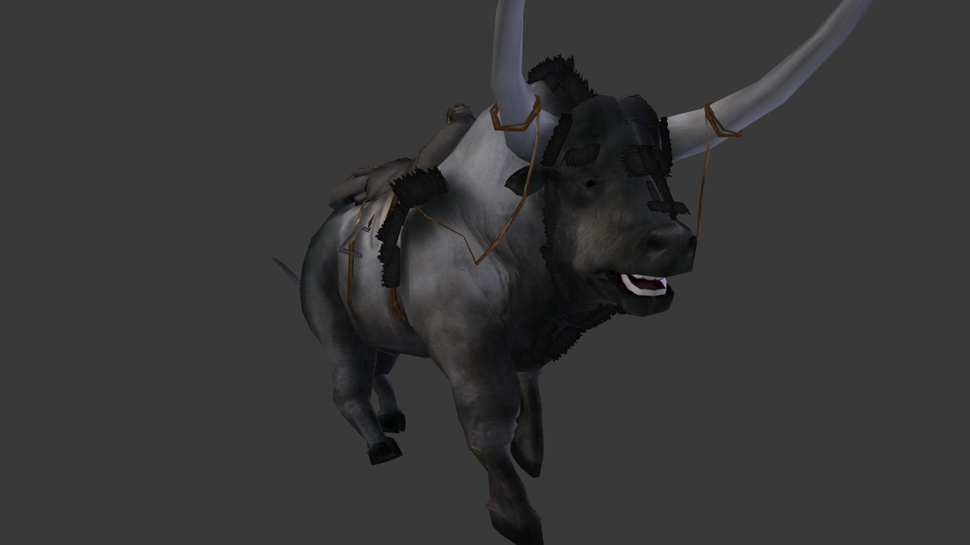 bull saddle animations 3ds