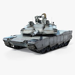 AbramsX MBT Low-Poly model