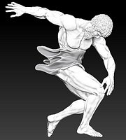 discobolus roman man statue