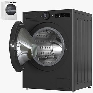 LG Washer and Dryer Set 02 F4X7013TWB F4X7013TBB 3D model