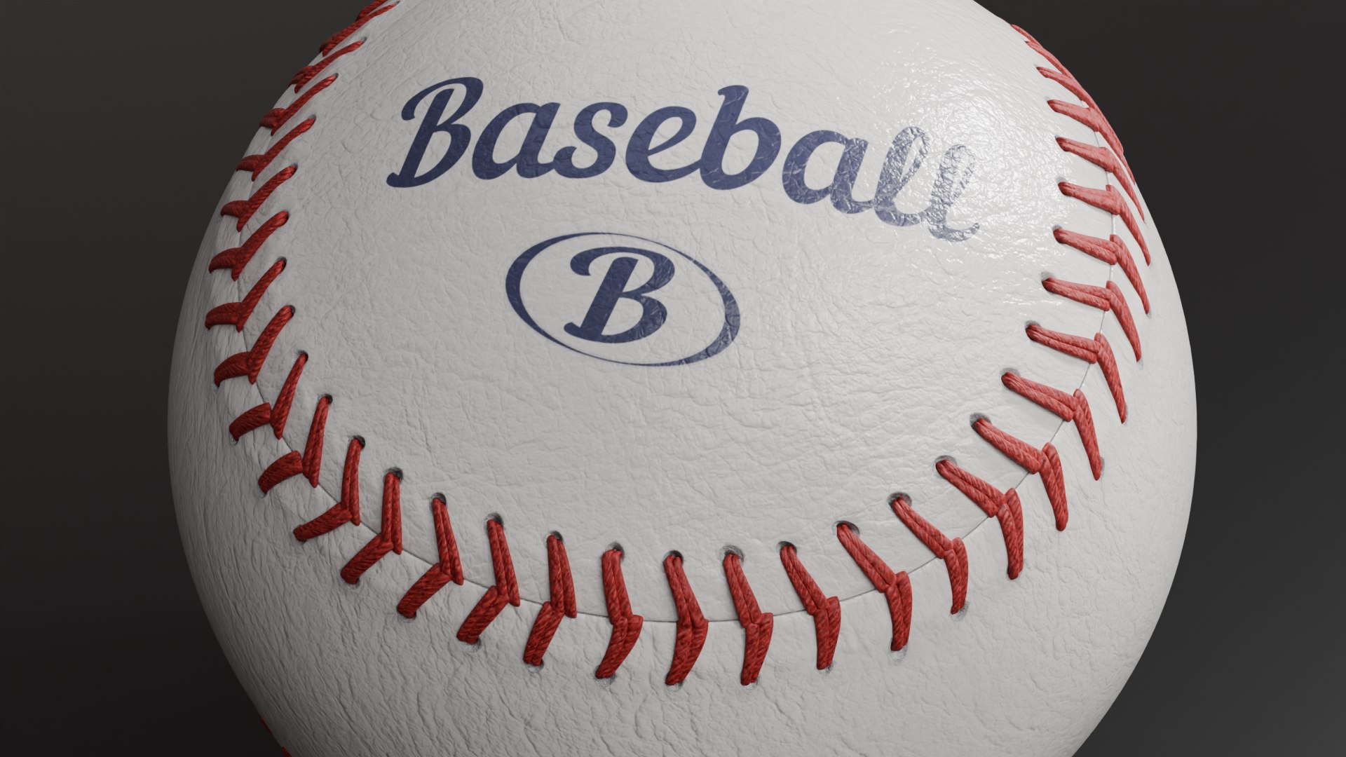 Baseball With Generic Logo 3D Model - TurboSquid 2261370