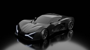 Sportcar concept 3D model
